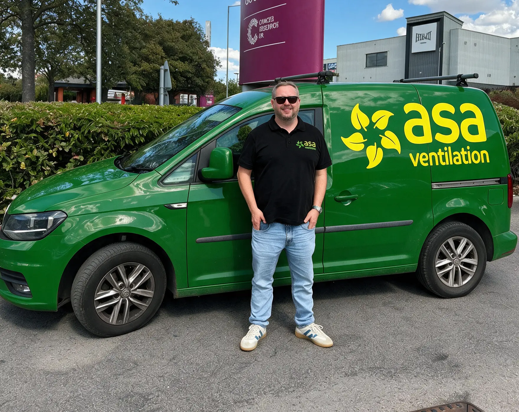 The ASA Ventilation installation team
